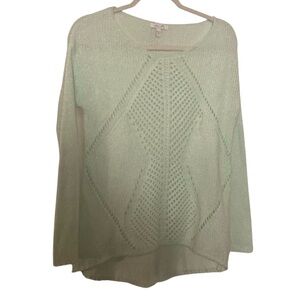 Delia’s y2k mint green high low sweater size medium